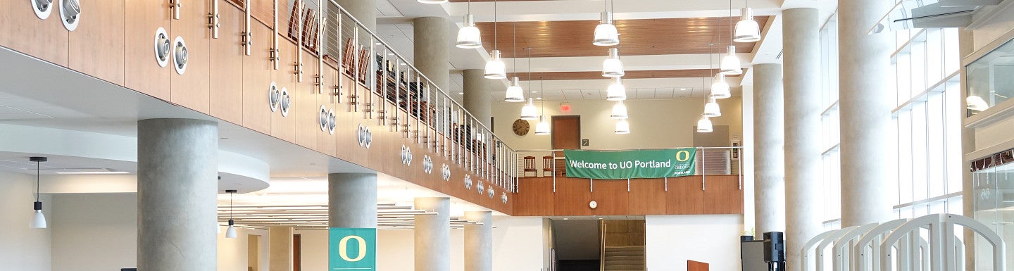 Image of lobby of Portland Campus