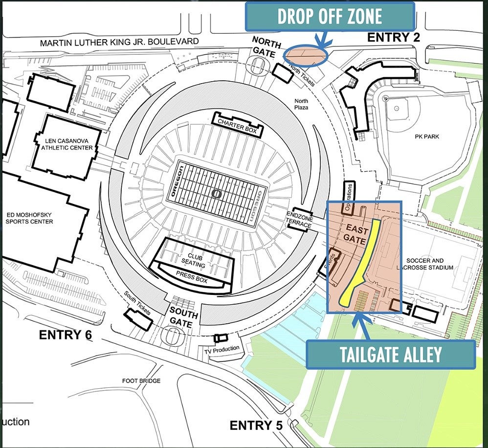 Tailgate Alley Map