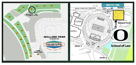 map of tailgate mallard park