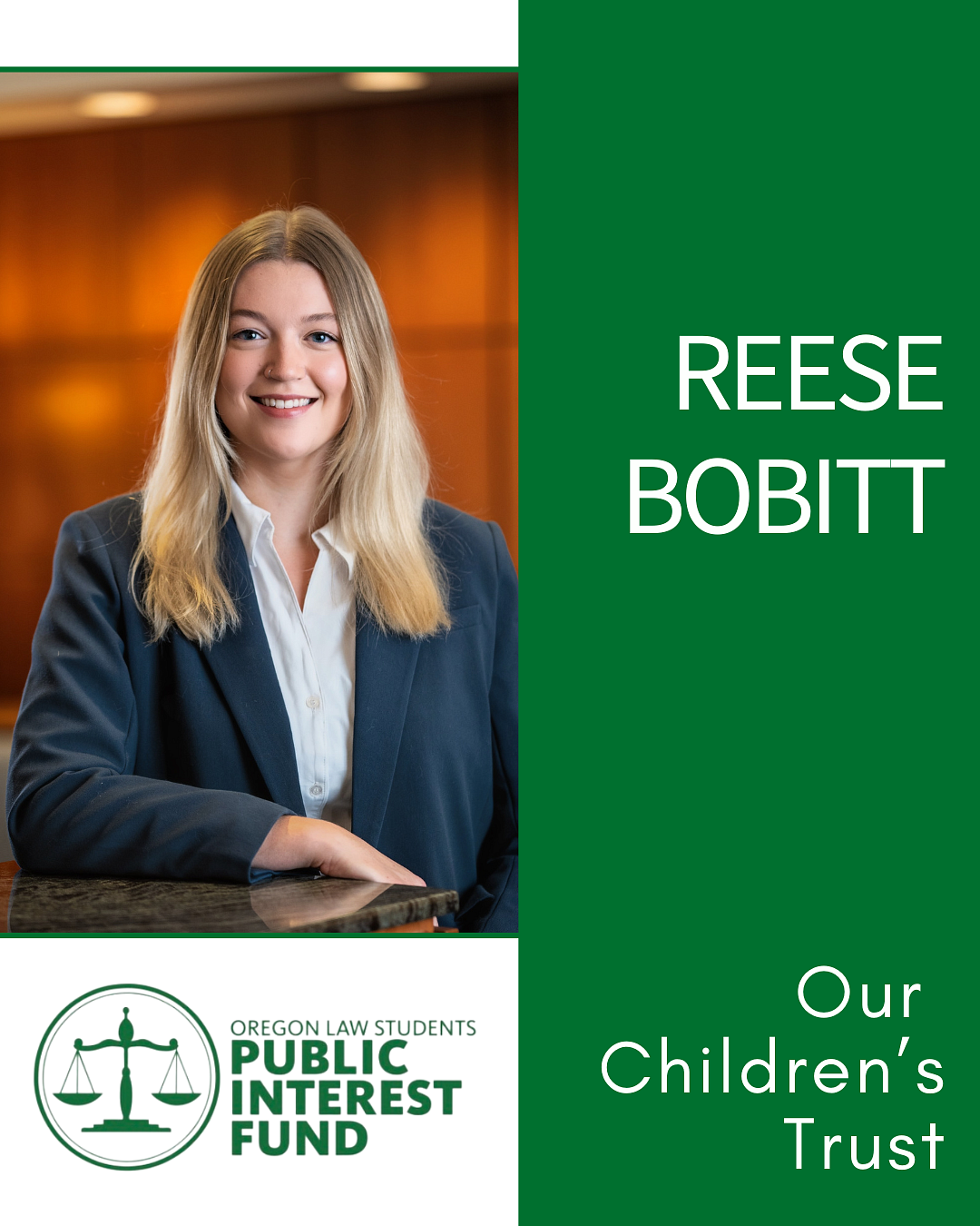 OLSPIF Recipient Reese Bobitt