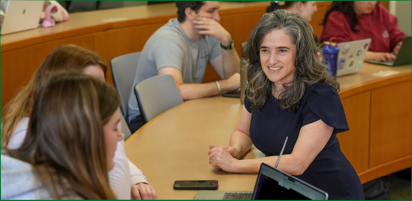 Clinical Professor Joan Rocklin teaching her students in her Legal Research and Writing class.