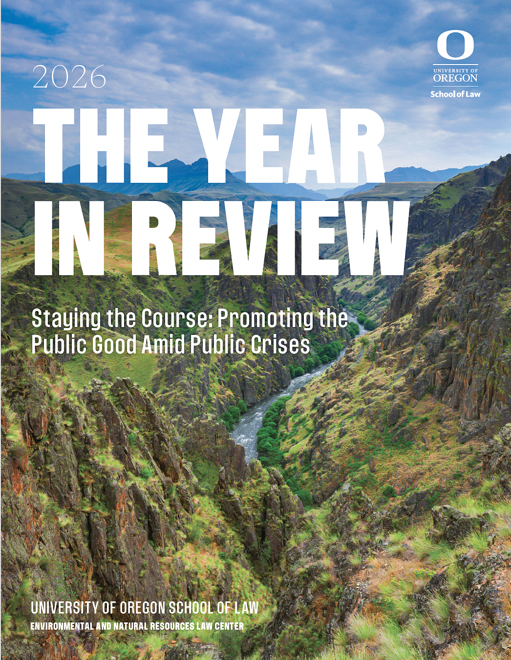 2026 ENR Year in Review cover — Imnaha River Canyon