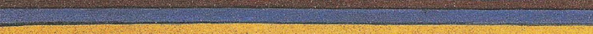long narrow crop of textured brown blue and yellow lines taken from a painting donated by Rennard Strickland to the University of Oregon