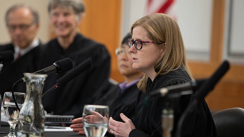 Oregon Supreme Court Judges at Oregon Law in March 2019