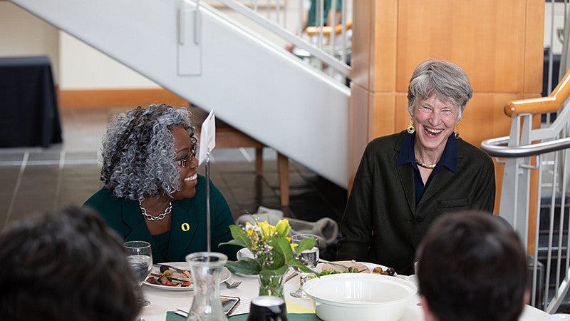 Oregon Supreme Court Judges at Oregon Law in March 2019