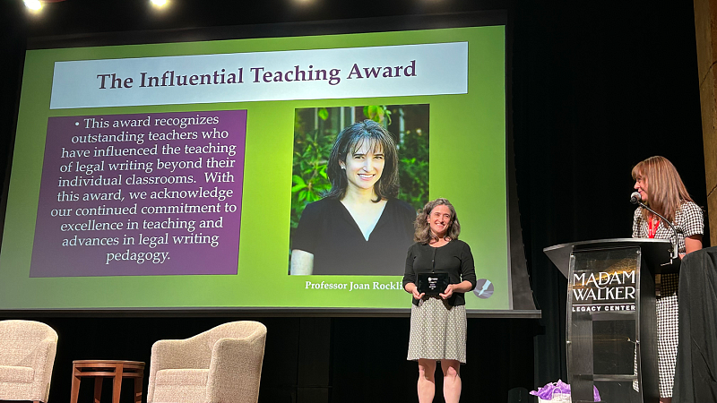 Joan Rocklin Receives the Influential Teaching Award
