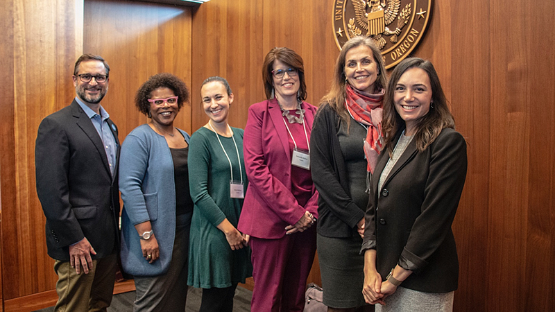 John Grant, Marisha Childs, Kelsey McCowan Heilman,  Samantha Mallow, Rosalind Manson Lee, and Elizabeth Milesnick.