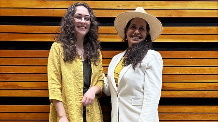 Left, 3L Abigayle Mitchell; Right, Dr. Alaí Reyes-Santos