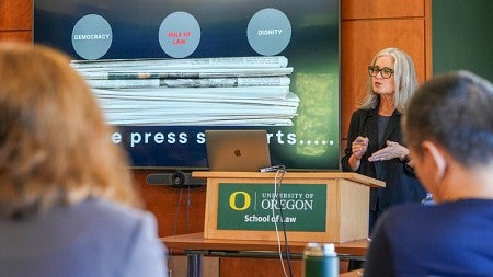 Professor of Law Erin Carroll shares her scholarship with faculty.