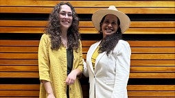 Left, 3L Abigayle Mitchell; Right, Dr. Alaí Reyes-Santos