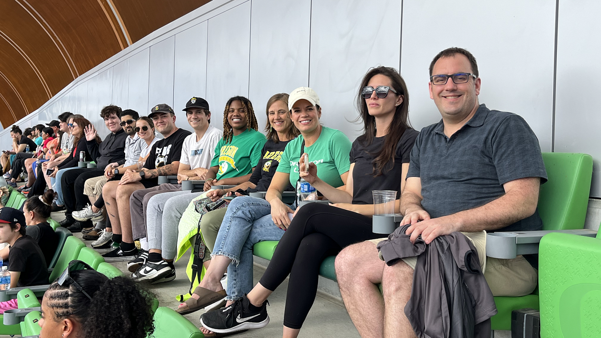 SSLI participants enjoying the Track & Field Olympic Trials at Hayward Field