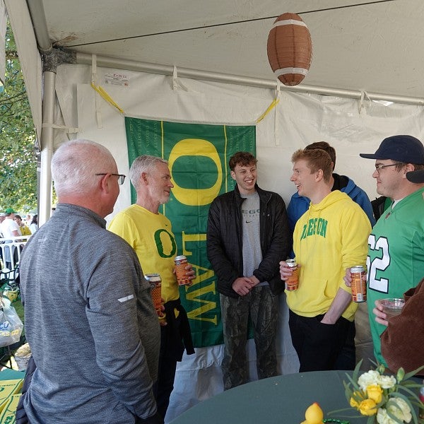 Group at Oregon Law Tailgate
