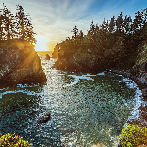 Sunset on the Oregon coast