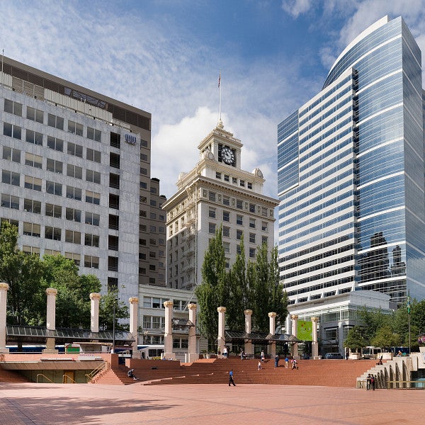 Pioneer Square in Portland, Oregon