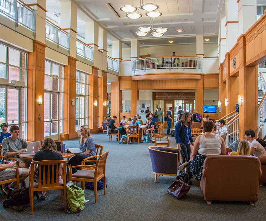 Common area inside the William W. Knight Law Center building Common area inside the William W. Knight Law Center building