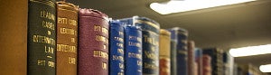 books on the law library shelf