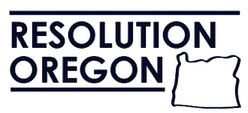 Blue Resolution Oregon logo