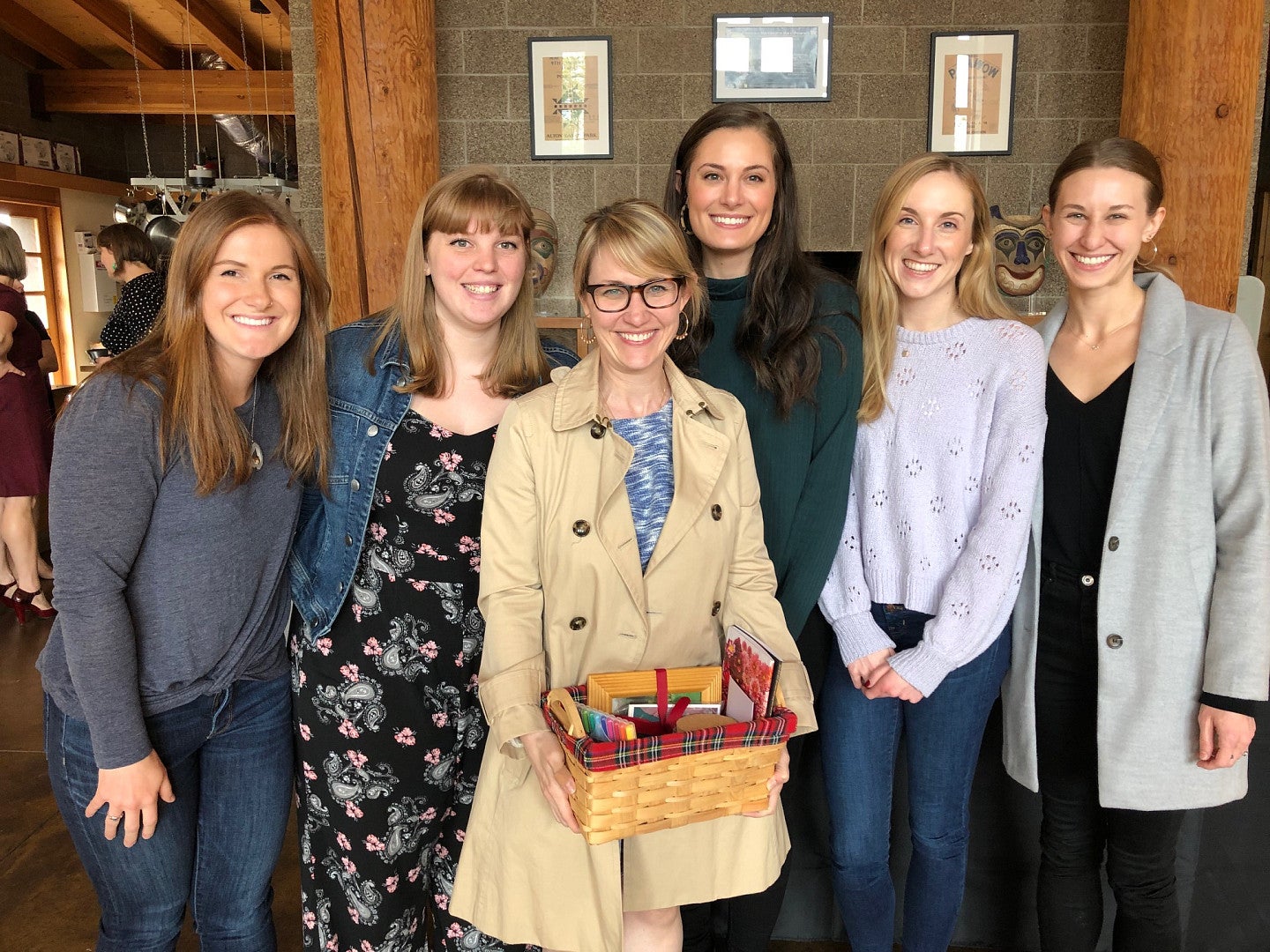 Professor Elizabeth Frost with the LRW tutors