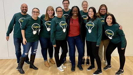 Group of students and administrators