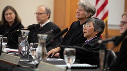 Oregon Supreme Court Judges at Oregon Law in March 2019