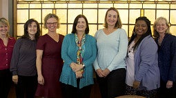 2019 Galen Scholar Jean Rosenblum with the LRW professors