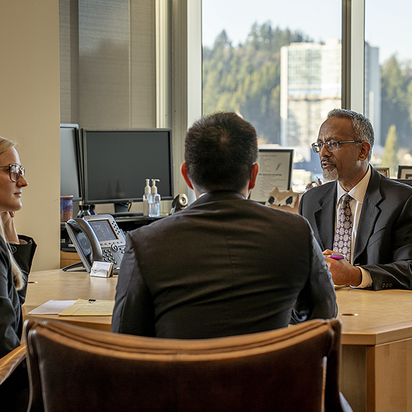 Judge Kasubhai with judicial externship students