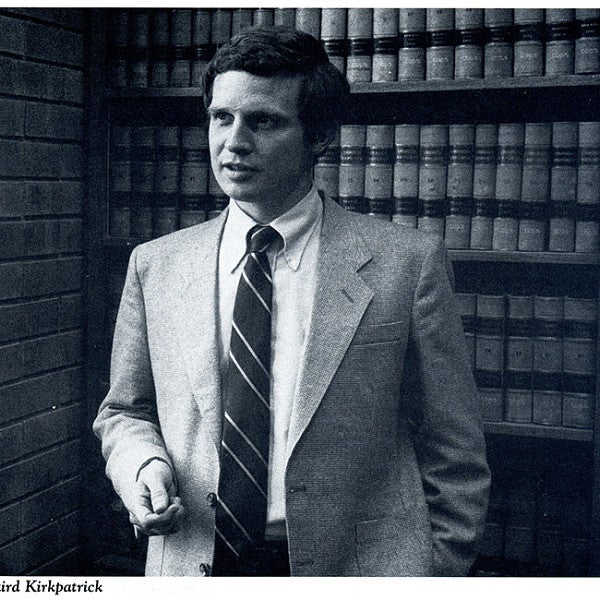historic photo of Laird Kirkpatrick as a young professor