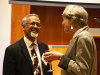Alumni, Judge Kasubhai and Judge Walters, chatting at the Awards Dinner in 2019